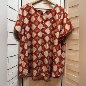 LuLaRoe Printed Top
